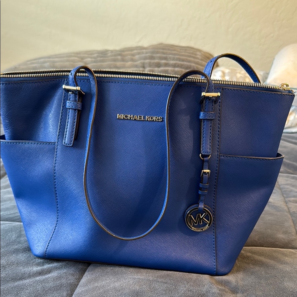 Michael Kors Blue Tote Bag